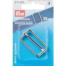 Prym adjusting metal clasp buckle, 30mm, silver