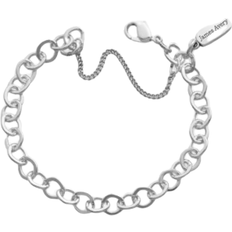 Women Bracelets James Avery Forged Link Charm Bracelet - Silver