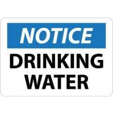 Workplace Signs on sale NMC Marker Notice Signs; Drinking Water 10X14 .040 N262AB