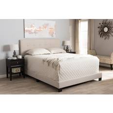 Beds & Mattresses Baxton Studio King Brookfield Modern Grid Tufting