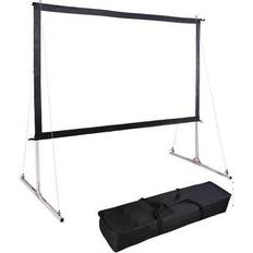 Projector Screens Yescom 120" 16:9 projector screen w/ stand fast folding indoor outdoor backyard movie