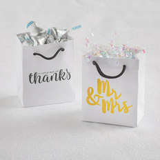 Fun Express Mini mr. & mrs. gift bags, party supplies, 24 pieces