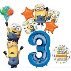 Mayflower Despicable me 3 minions stacker 3rd birthday party supplies