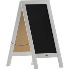 Notice Boards Flash Furniture Canterbury 40" White A-Frame Magnetic Sign Notice Board