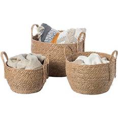 Baskets on sale Vintiquewise QI003835.3 Woven Rope Storage Basket