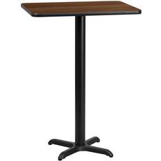 Brown Bar Tables Flash Furniture XU-WALTB-2430-T2222B-GG Laminate Bar Table