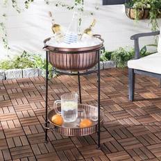 Black Bar Tables Safavieh Naka Beverage Tub With Bar Table