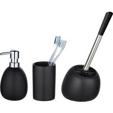 Grau WC-Bürsten Wenko Badaccessoires-Set Polaris