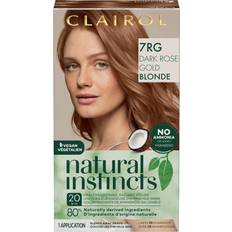 Clairol natural instincts 7rg dark rose gold blonde hair