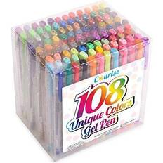 Courise 108 unique colors gel pens gel pen set for adult coloring books drawi