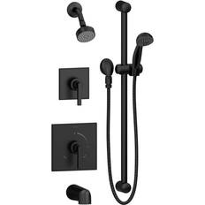 Without Shower Systems Symmons Duro Tub (3606-H321-V-MB-1.5-TRM) Black