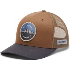 Braun - Herren Caps Columbia Unisex Mesh Snap Back Hat - Delta/Shark/Mt Hood Cicle Patch