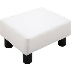 Black - Footrest Foot Stools Homcom Modern Foot Stool