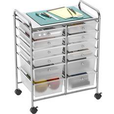 Tables Simple Houseware Utility Cart with Trolley Table
