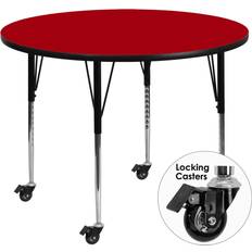 Tables Flash Furniture XU-A42-RND-RED-T-A-CAS-GG Xua Collection Surface Small Table