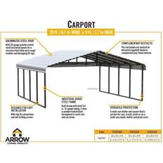 Wood Outbuildings Arrow Shed 20' Galvanized (Building Area )