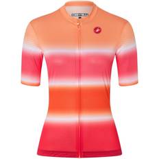 Castelli Clothing Castelli Women's Dolce Cycling Jersey, Soft Orange/Hibiscus