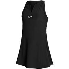 Polyester Dresses Nike Women's Dri-FIT Advantage Tennis Dress - Black/White