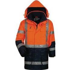 EN ISO 20471 Arbeitskleidung Feldtmann Elysee Warnschutzparka Wallace orange/marine