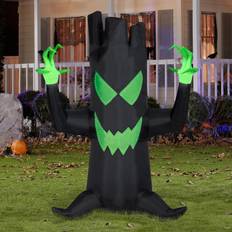 Gemmy Airblown Inflatable Spooky Black Tree with Micro Lights Black