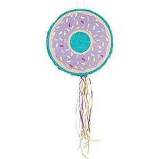 Fun Express Donut pull-string pinata, birthday party decorations, games, 1 piece