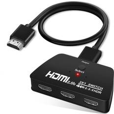 StarTech.com HDMI Splitter 1 In 2 Out 4k 30Hz 2 Port Supports 3D video  Powered HDMI Splitter HDMI Audio Splitter - Office Depot