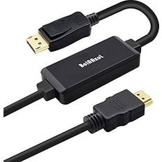 4K DisplayPort to HDMI Cable 6Ft (Uni-directional), iXever DP Display Port  to HDMI Cable Cord