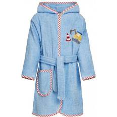 Playshoes Frotte-Bademantel Bagger blau