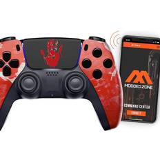 Game Controllers ModdedZone bloody hands smart rapid fire pro controllerfor ps5 fps