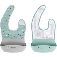 Bazzle Baby Silicone & Fabric Foodie 2-Pack Gray/Grey Gray/Grey
