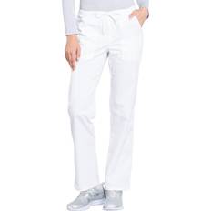 White cherokee scrubs workwear professionals drawstring pant ww160 wht