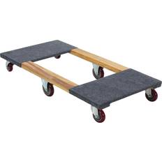 Furniture Dollys Six-Wheel Carpeted End Wood Deck Movers Dolly HDOC-2448-12 48x24