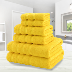 Towels American Soft Linen Luxury Bath Towel Yellow (33x33)
