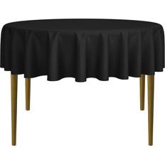 Cloths & Tissues Lann Linens 70 Round Premium Tablecloth Black