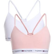 Bralettes Children's Clothing Tommy Hilfiger Girl's 2-Piece Logo Band Bra Set Crystal Rose