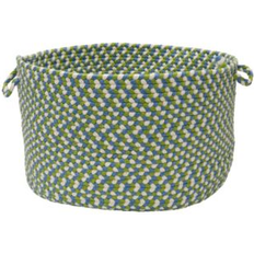 Storage Baskets Colonial Mills Carousel Braided Storage Basket Lime Spin