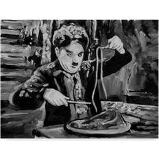 Trademark Fine Art 'Charlie Chaplin Portrait' Print on Framed Art