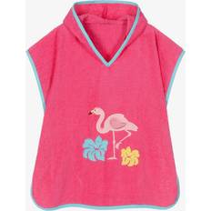 Playshoes Frottee-poncho flamingo