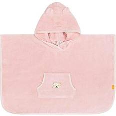 Babyhandtücher reduziert Steiff Fashion Basic Badeponcho 32003 silver pink Onesize