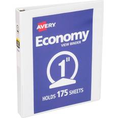 Avery Binders & Folders Avery 1" Round Ring Binder Sheet Economy View