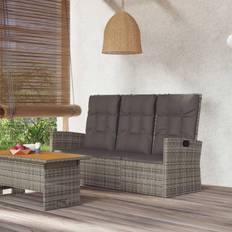 Rattan Outdoor Sofas & Benches vidaXL kissen Gartenbank