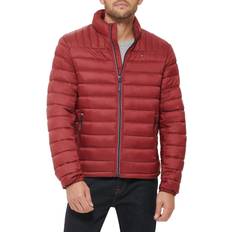 Tommy Hilfiger Red Jackets Tommy Hilfiger Classic Mock Neck Packable Puffer Jacket - Red