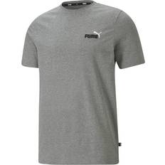 Puma Men T-shirts & Tank Tops Puma Emblem Logo T-shirt - Medium Grey Heather