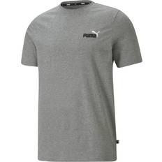 Puma Men T-shirts Puma Emblem Logo T-shirt - Medium Grey Heather