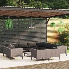 Rattan corner garden sofa vidaXL 7x corner + Garden Outdoor Lounge Set