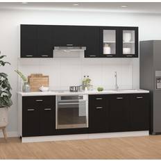 Svarte Veggskap vidaXL Kitchen Set Wall Cabinet 2pcs