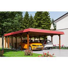 Carports reduziert Skan Holz Carport Spreewald Alu-Dach (Gebäudefläche )