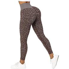 Suuksess Seamless Scrunch Leggings - Leopard Brown