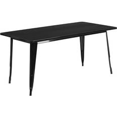 Furniture Flash Furniture ET-CT005-BK-GG 63" Cafe Dining Table
