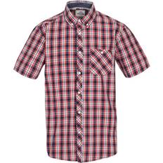 Trespass Men's Wackerton Checked Short Sleeved Shirt - Red